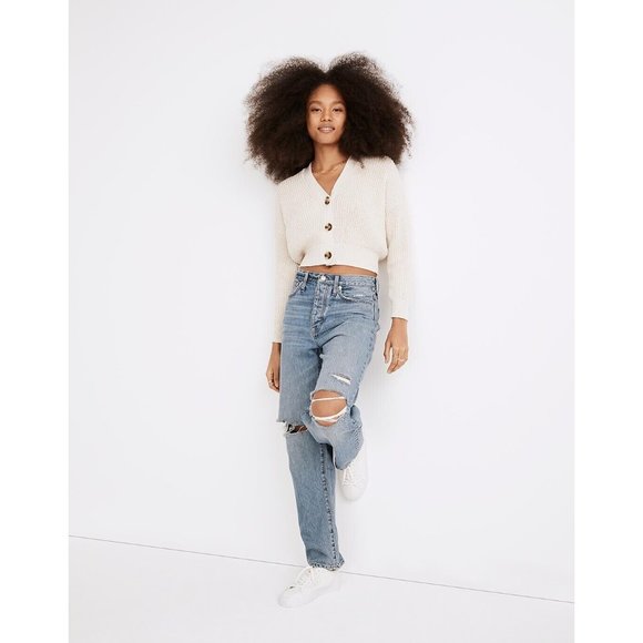 Madewell Denim - NEW Size W 24 Womens Madewell The Dadjean in Dustin "Destroyed Edition" Jeans